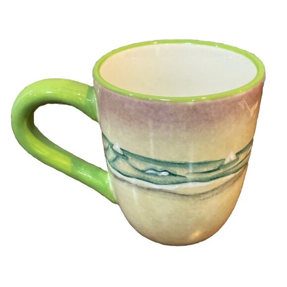 Oneida Chillin Winter Penguin Coffee Tea Mug Handpainted Earthenware Ceramic - Picture 3 of 8